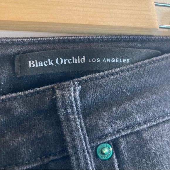 BLACK ORCHID Sz 29 Skinny Jet  Black Jeans - Picture 4 of 11